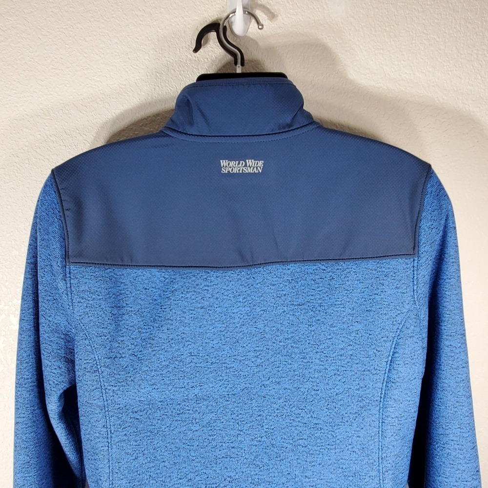 World Wide Sportsman Coat Womans Large Echo Windproof Blue Full-Zip Jacket - Picture 10 of 12